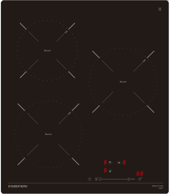 Детальное фото товара: MEFERI MIH453BK POWER индукционная поверхность