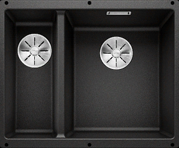 Фото товара: Blanco Subline 340/160-U, мойка, гранит, черный (чаша справа)