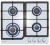 Детальное фото товара: MEFERI MGH604WH GLASS COMFORT газовая поверхность