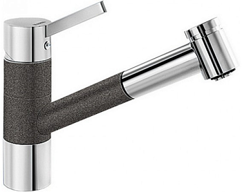 Фото товара: Blanco Tivo-S смеситель, хром/гранит, антрацит