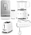 Фото товара: Smeg KLF04WHEU + TSF01WHEU + BCC13WHMEU + BLF03WHEU + HBF03WHEU + HMF01WHEU + CJF11WHEU + KBSF02WH