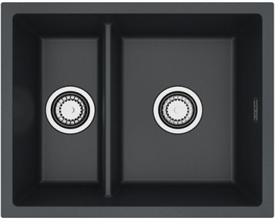 ALVEUS OMNI 50 GRANITAL CARBON-G91, мойка, гранит, черный (в комплекте с сифоном 1150202)