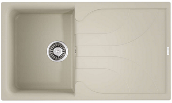 Фото товара: Omoikiri Yasugata 86-WH, мойка, гранит, белый