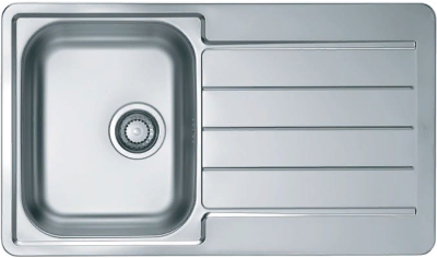 ALVEUS LINE 20 NAT-90, мойка, нержавеющая сталь (в комплекте с сифоном 1130551)