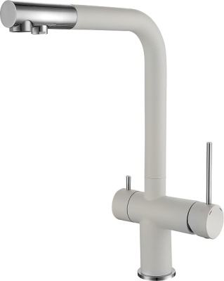 Детальное фото товара: Rivelato LUGANO 1523513 brina/cromo, смеситель, гранит, иней/хром