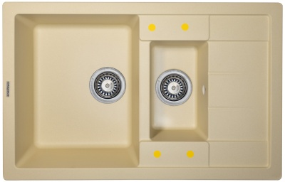 Ecoshtein RECHTECK 781.5, мойка, гранит, шампань