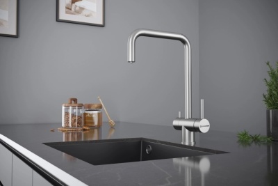 Детальное фото товара: KUCHENSTERN STROM-F, смеситель, нержавеющая сталь