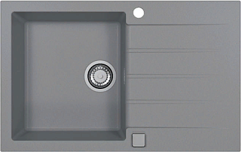 Фото товара: ALVEUS GRANITAL CADIT 20 CONCRETE - G81, мойка, гранит, серый (в комплекте с сифоном 1132823)