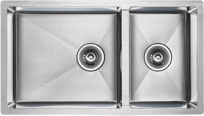 Детальное фото товара: Paulmark GERBERG 78/2S UNI, мойка, нержавеющая сталь брашированная