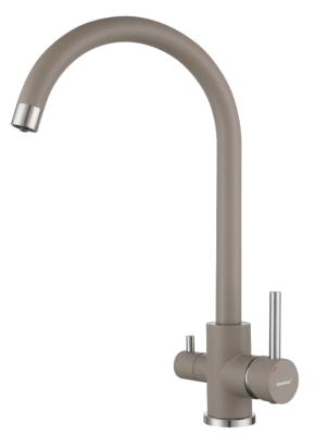 Детальное фото товара: GranFest GF-Z-5420, смеситель, гранит, песочный