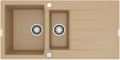 ALVEUS GRANITAL CADIT 80 G55 BEIGE, мойка, гранит, бежевый (в комплекте с сифоном 1132822)
