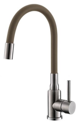 Детальное фото товара: ALVEUS GENESIS FLEXA BEIGE SAT, смеситель, бежевый