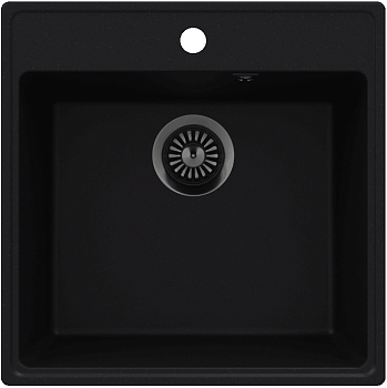 Фото товара: Maunfeld Perla 505 MFQS-505B, мойка, гранит, черный
