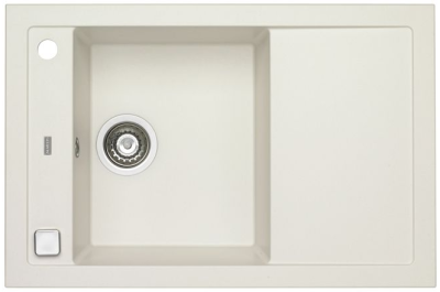 ALVEUS FORMIC 30 GRANITAL+ ARCTIC-G11M, мойка, гранит, белый (с сифоном 1127749)