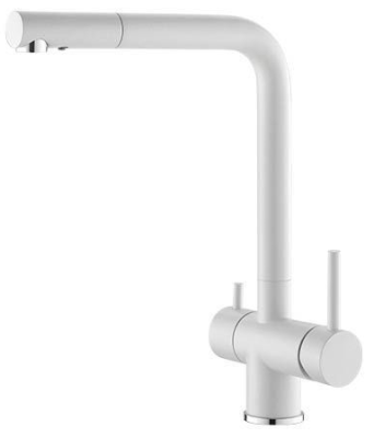 Детальное фото товара: ALVEUS AQUILA G11 ARCTIC, смеситель, гранит, белый