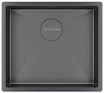 Фото товара: KUCHENSTERN KRAFT 50, мойка, нержавеющая сталь, вороненая сталь