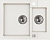 Фото товара: ALVEUS ROCK 80 GRANITAL ARCTIC-G11, мойка, гранит, белый (с сифоном 1105299)
