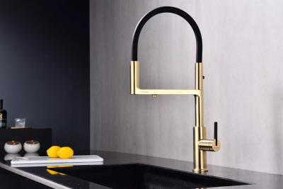 Paulmark TORNADO, смеситель, светлое золото Детальное фото товара: Paulmark TORNADO, смеситель, светлое золото