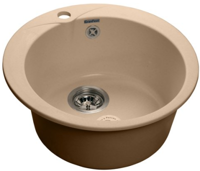 Детальное фото товара: GranFest RONDO GF-R-480, мойка, мрамор, топаз