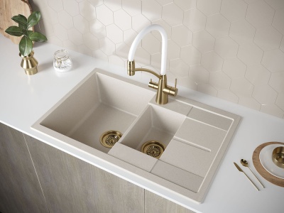 Детальное фото товара: Paulmark FLUGEN 60/1,5, мойка, гранит, бежевый