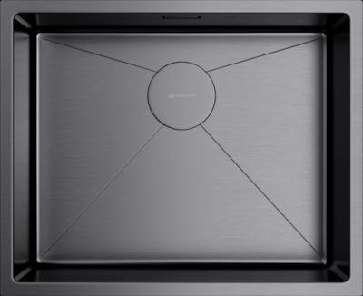 Детальное фото товара: Omoikiri Taki 54-U/IF-GM, мойка, нержавеющая сталь/вороненая сталь