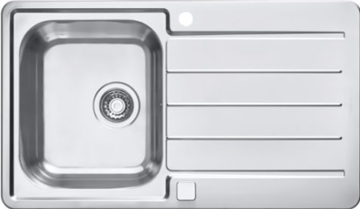 ALVEUS LINE MAXIM 20 SAT 90, мойка, нерж.сталь (с сифоном 1127251)