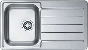 Фото товара: ALVEUS LINE MAX 20 SAT-90, мойка, нержавеющая сталь (в комплекте с сифоном 1130551)