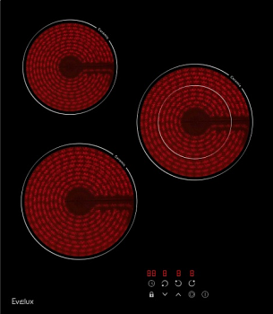 Фото товара: Evelux HEI 431 B индукционная поверхность