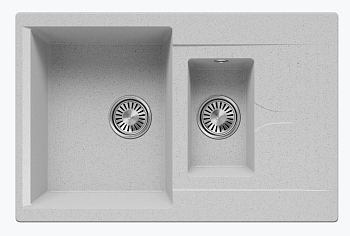 Фото товара: Polygran BRIG-770, мойка, мрамор, светло-серый 314