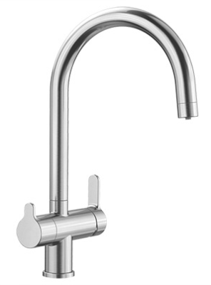 Детальное фото товара: Blanco Trima, смеситель, нержавеющая сталь PVD Steel