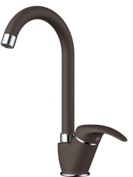 Фото товара: Omoikiri Umi-DC, смеситель, гранит, темный шоколад