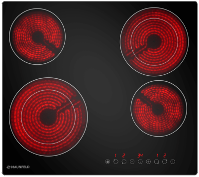 Детальное фото товара: Maunfeld Bergen (духовой шкаф AEOD6063B + варочная панель AVCE594D2BK)