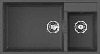 Фото товара: Omoikiri Tedori 85-2-U PL, мойка, гранит, платина