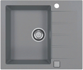 Фото товара: ALVEUS GRANITAL CADIT 10 CONCRETE - G81, мойка, гранит, серый (в комплекте с сифоном 1132823)