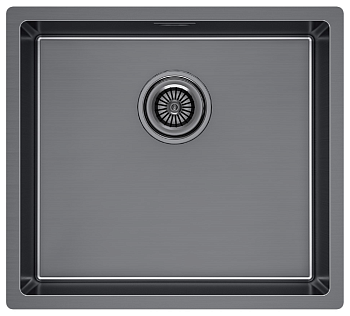 Фото товара: Paulmark LASSAN 49 UNI, мойка, нержавеющая сталь, вороненая сталь
