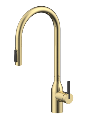 Детальное фото товара: Paulmark Universal, смеситель, светлое брашированное золото