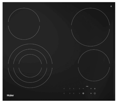 Детальное фото товара: Haier HHY-C64NTVB стеклокерамическая поверхность