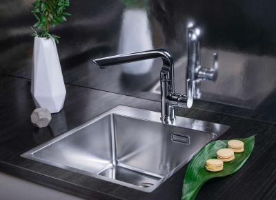 Omoikiri Amadare 45-IN, мойка, нержавеющая сталь  Детальное фото товара: Omoikiri Amadare 45-IN, мойка, нержавеющая сталь