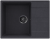 Детальное фото товара: Maunfeld Lacrima 650 MFQS-650DGR, мойка, гранит, темно-серый