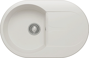 Фото товара: Polygran ATOL-760, мойка, мрамор, белый хлопок 37