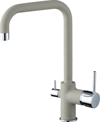 Детальное фото товара: Rivelato TOVEL 9025203 topazio/cromo, смеситель, гранит, топаз/хром