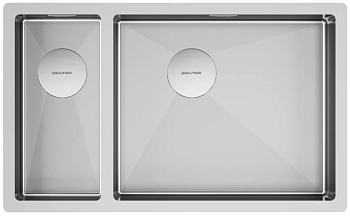 Фото товара: Paulmark NEXT 69/2S UNI, мойка, нержавеющая сталь брашированная