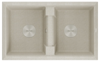 Paulmark TANDEM 80/2, мойка, гранит, бежевый