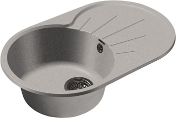 Фото товара: GranFest RONDO GF-R-750 L, мойка, мрамор, серый