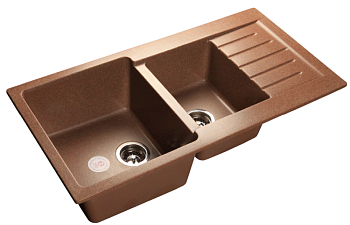 Фото товара: GranFest PRACTIK GF-P-980 KL, мойка, мрамор, терракот