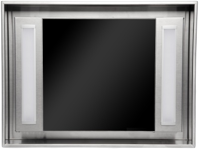 Детальное фото товара: Konigin Geometry Inox/Black Glass 40