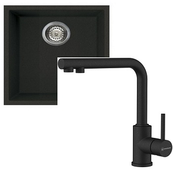 Фото товара: Omoikiri Bosen 38-U-BL + Nakagawa 2 Plus-BL черный