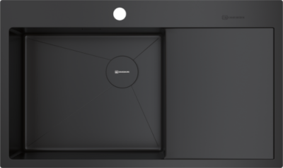 Детальное фото товара: Omoikiri Akisame 86-L Side-GB, мойка, нержавеющая сталь, чаша слева