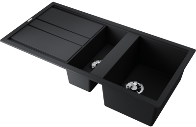 Детальное фото товара: Omoikiri Kitagawa 100-2-GB, мойка, керамика, графит