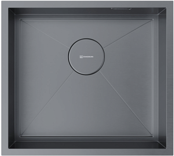 Фото товара: Omoikiri Kasen 49-16 INT GM, мойка, нержавеющая сталь/вороненая сталь 